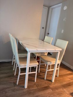 White kitchen table