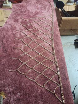 Gold-Tone Chain Net skirt