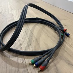 NEW 8’ Component Video Cable Cord, Cables to Go, Retail $11