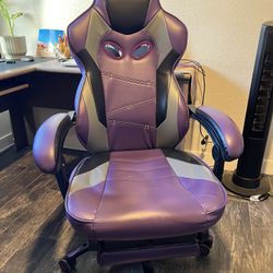 Gaming Chair (Respawn Fortnite RAVEN-Xi Gaming Chair, Purple/Gray/Black)