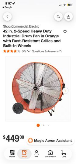 42” fan