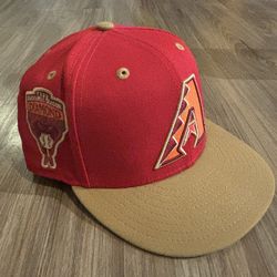 Arizona Diamondbacks Dbacks New Era Fitted Hat Inaugural Patch Size 7 1/2