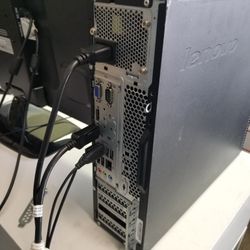 IBM THINKCENTER DESKTOP WITH 24' MONITOR COMPLETE SET ( INV. D1008N )

