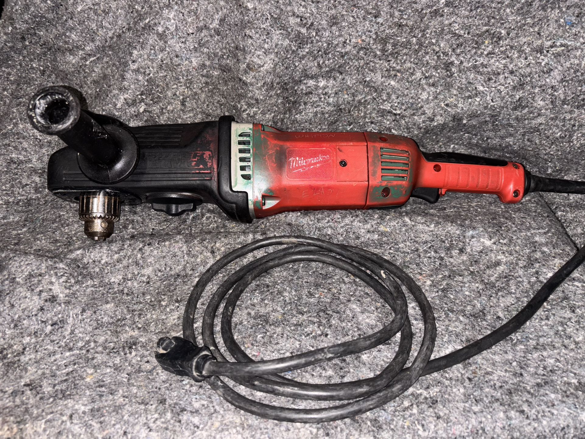 Milwaukee 1680-20 13 Amp Corded 1/2 in. Super Hawg Hole Hawg Right Angle Drill