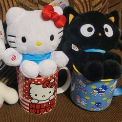 Sanrio Hello Kitty/Chococat Build-A-Bear Mini Beans Plush Valentine's Day Arrangement $32 Each