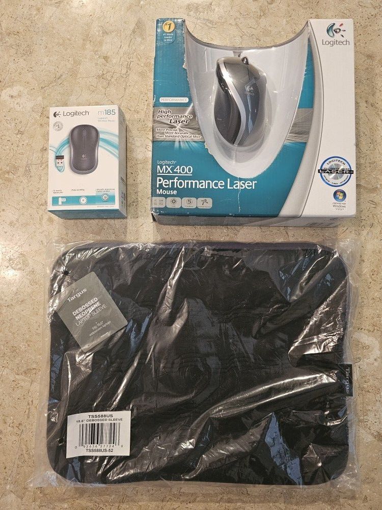 ($175 Value) 2 Mouses & Laptop Bag (BRAND NEW)