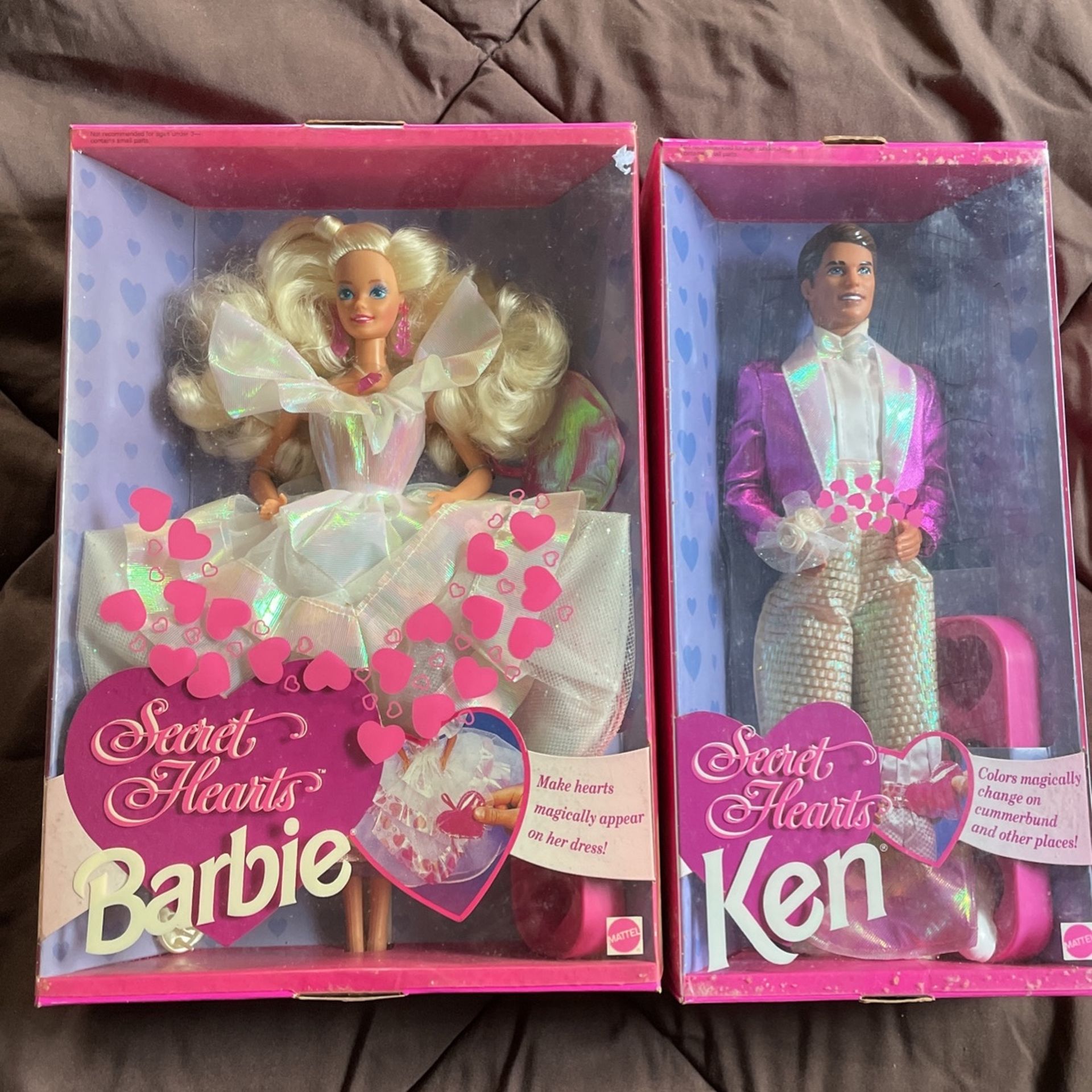 Secret heart Barbie and Ken dolls