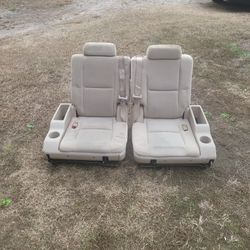 07-14 Chevrolet-tahoe-suburban-gmc 3rd Row Seat Tan Cloth