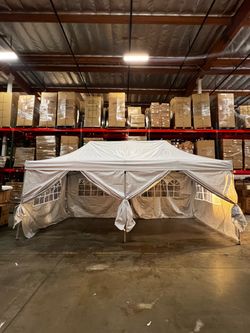 New Heavy Duty 10x20 Feet POP Up Canopy w/ Sidewalls Gazebo Tent No Assemble Eazy Up Shade Carport 10’x20’