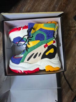 Women's Size 10 Colorful High-Top Sneakers – New (Open Box)