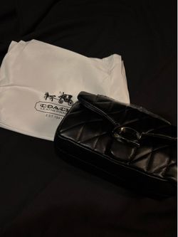 Coach Madison Quilted Leather Shoulder Bag - Black & Gunmetal Hardware