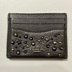 Coach Leather Card Holder Wallet – Style 59453 
