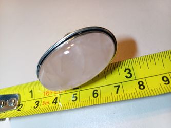Rose Quartz 925 Silver Ring 