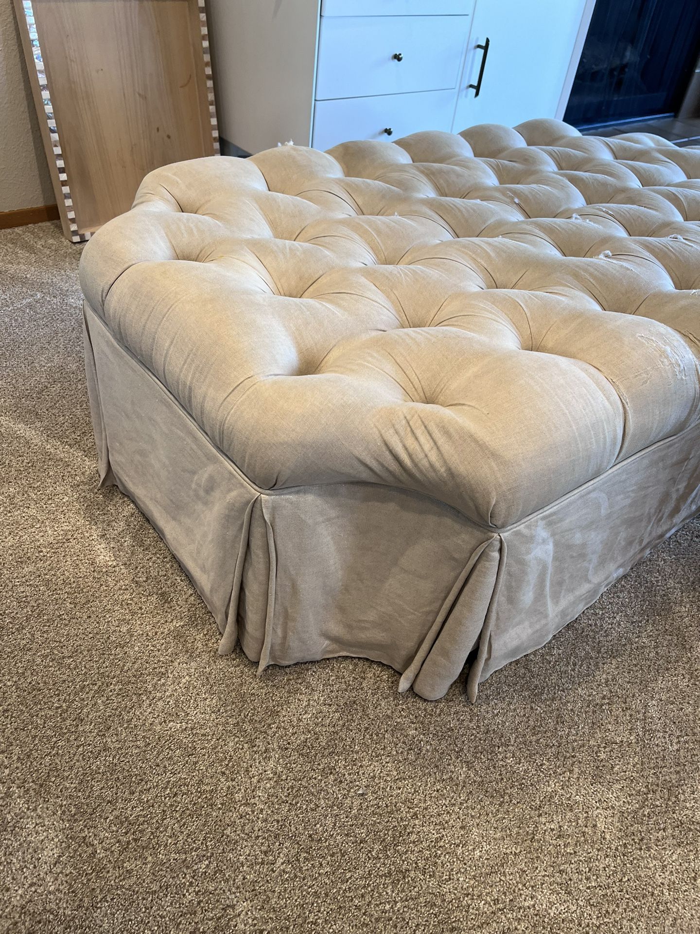 Custom Tufted Ottoman