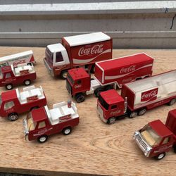 Vintage Metal Coca Cola Trucks