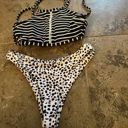 Bikini Set  (Top & Bottom), Size S US, Bathing Suit Swim  Wear