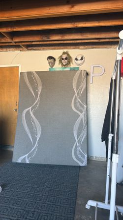 Memory foam mattress with 2 boxsprings