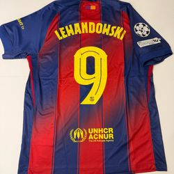 Lewandowski Barcelona Home Jersey 25/26