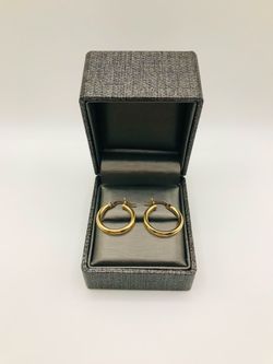 14k SMALL HOOP EARRINGS