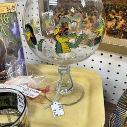 Glass Margarita Souvenir Laughlin Alligators