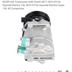 Ac Compressor Fo A Hyundai Elantra 1.8   2011-2013