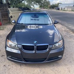 2006 BMW 325i Grey Exterior And Black Leather Interior 