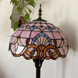 64” Tiffany-Style Stained Glass Floor Lamp