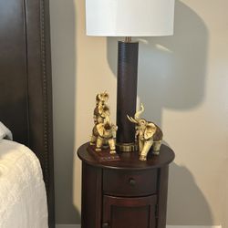 Brown Leather Lamps