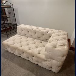 Restoration Hardware Soho L Shape Sofa.