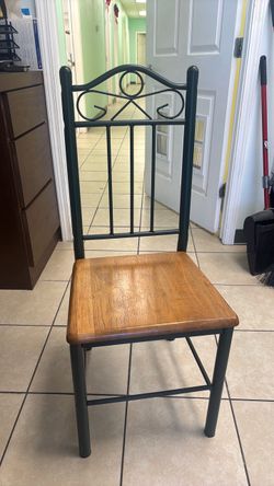 Metal and Wood  Chair