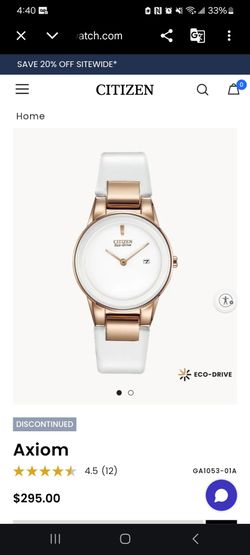Citizen Eco-Drive Axiom ladies watch (market price $295 before taxes)
