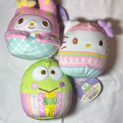 Original Squishmellows Hello Kitty & Friends My Melody & Keroppi Bundle Set