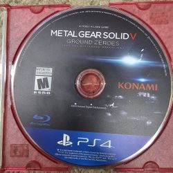Metal Gear Solid V: Ground Zeroes (Sony PlayStation 4, 1 Player Game Clean