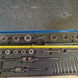 USA GTD TRW NF Fine Thread Tap Die Set 26pc Machinist Mechanic Tool Greenfield
