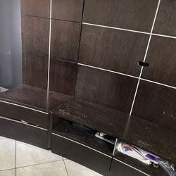 Large TV Stand Entertainment Center 