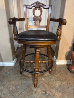 Ashley Furniure Wood Bar Stool Chairs