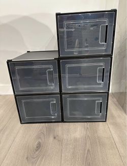 Black Shoe Boxes