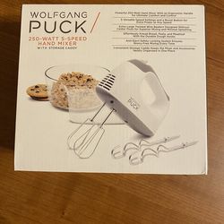 Hand Mixer 5 Speed NEW IN BOX Wolfgang Puck