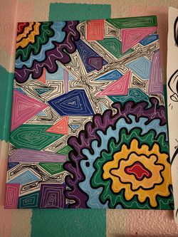 Original Abstract Acrylic Painting on Canvas