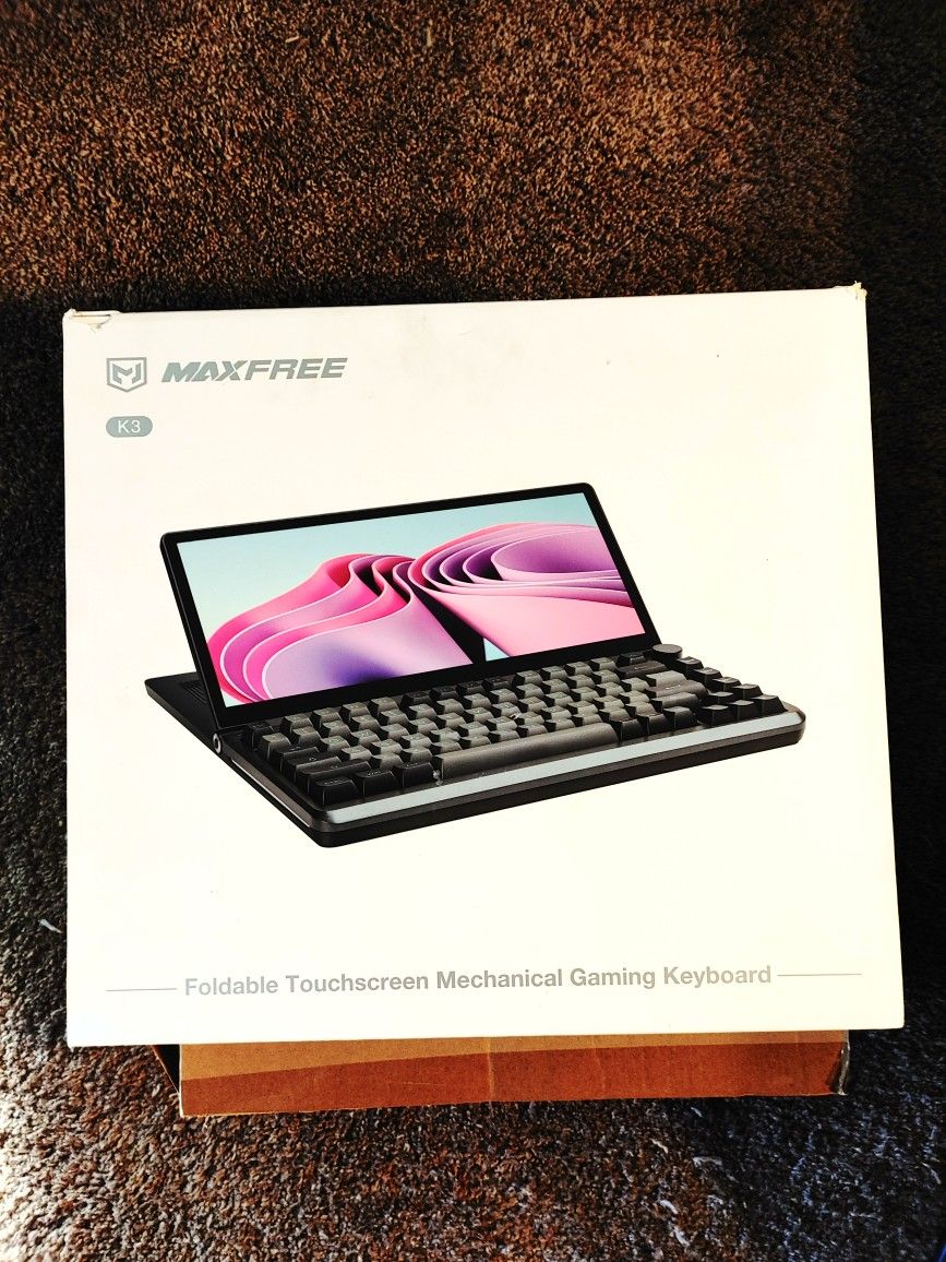 Keyboard with Touchscreen Monitor Foldable & SSD Slot - Brand New Unused