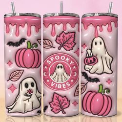 Pink Halloween Tumbler