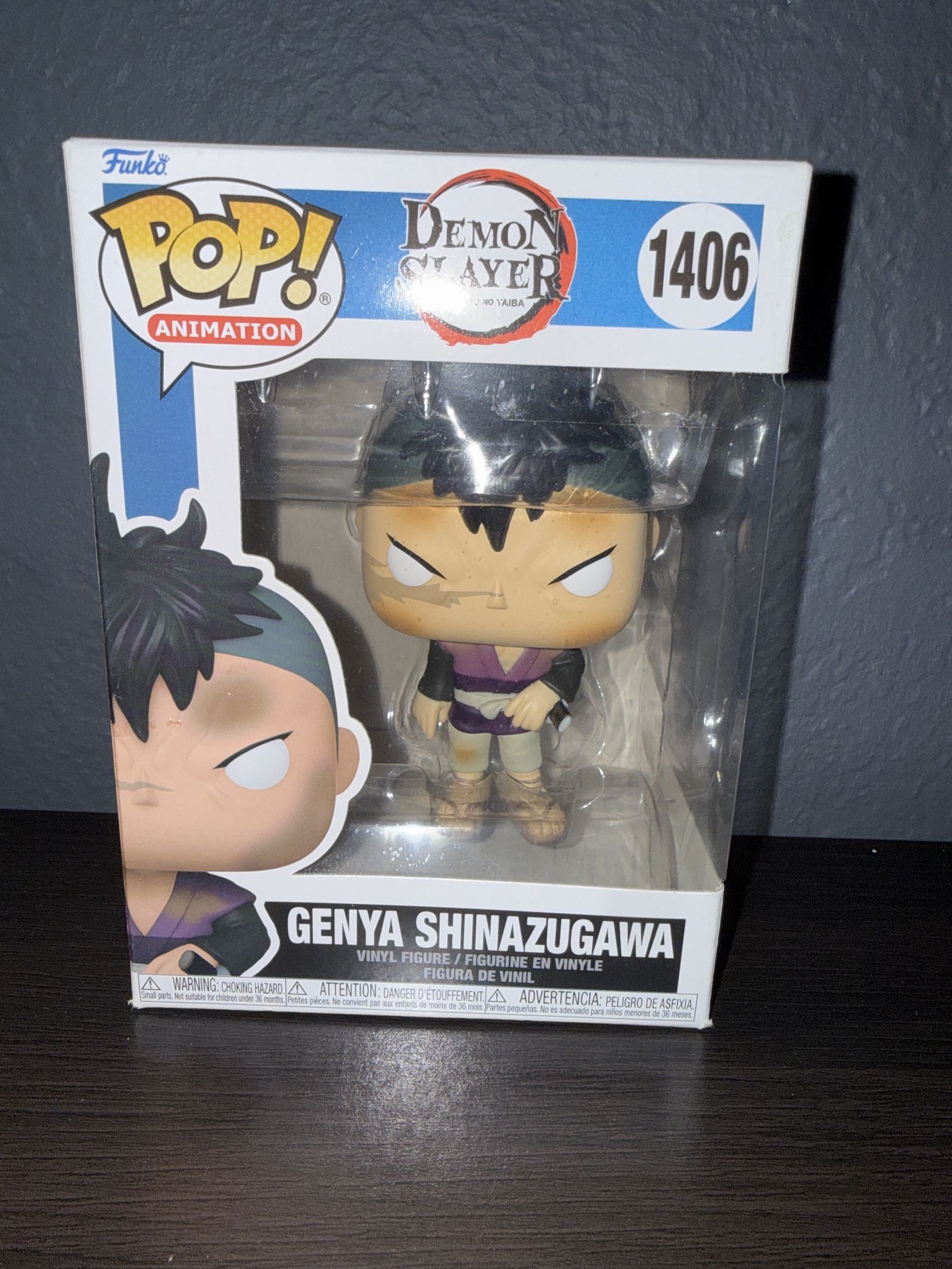 Funko POP! Animation: Demon Slayer- Genya Shinazugawa #1406 Vinyl Figure