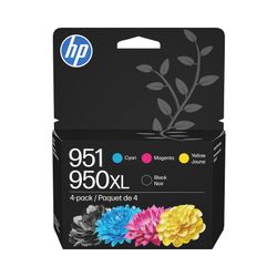 HP - 950XL/951 Mulitpack Ink Cartridges, 4/Pack (C2P01FN#140) - Black|Cyan|Magenta|Yellow