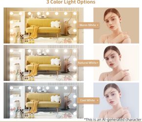 Vanity mirror with lights