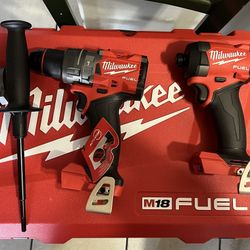 Milwaukee M18 FUEL Hammer Drill and impact  1/4 Tool only