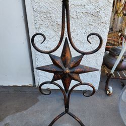 Metal Pillar Candle Holder