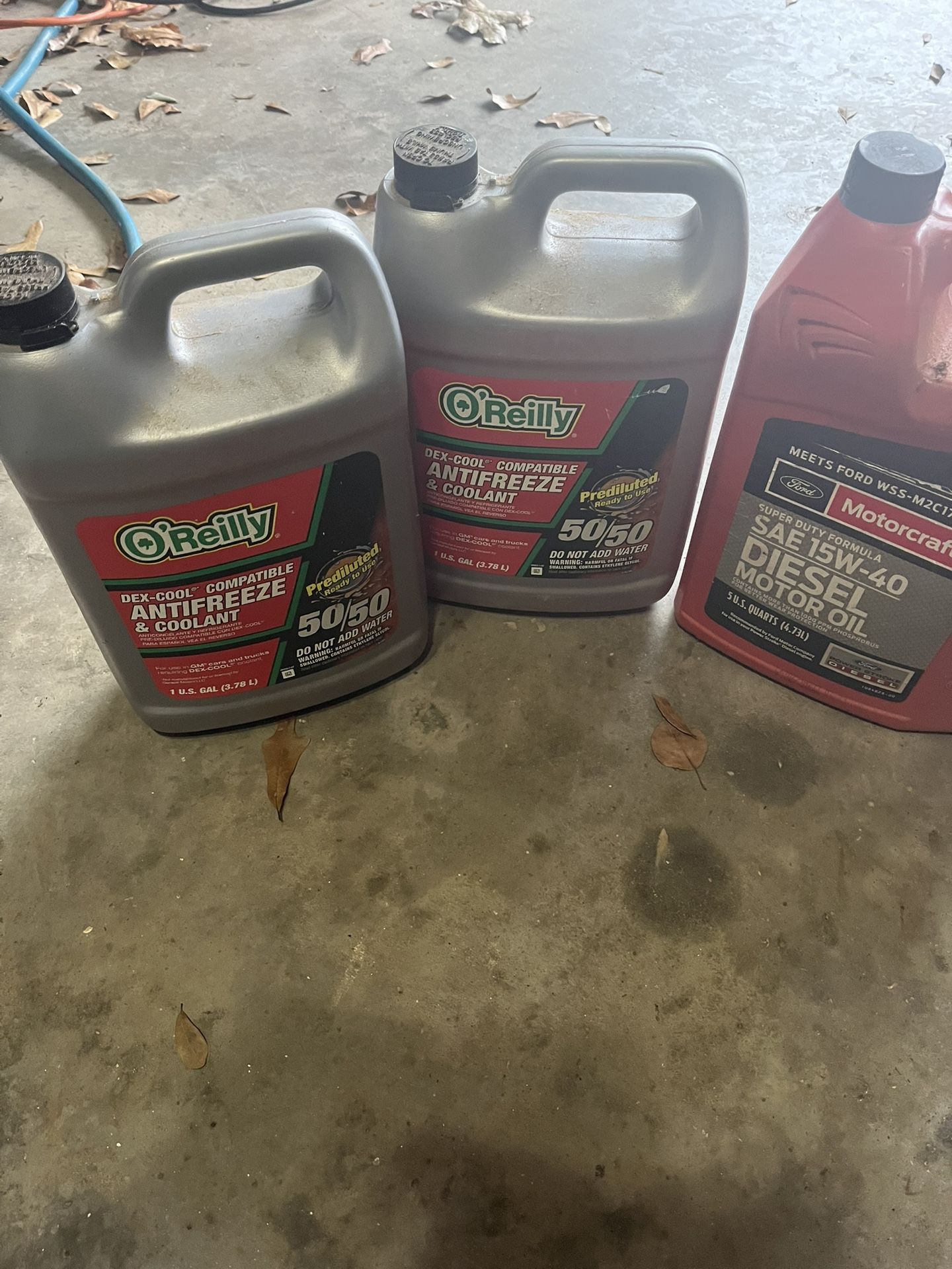 New + Sealed Anti Freeze And Diesel Motor Oil