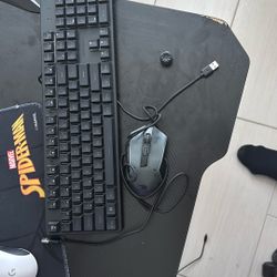 Red dragon rgb gaming mouse and keyboard