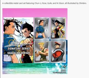PRESALE SDCC 2026 Shinkiro Street Fighter  Metal Card set