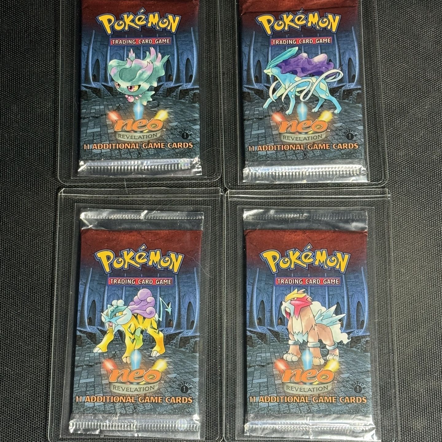 1st edition neo revelation booster box Pokemon Raikou Pack PSA 8 Neo Revelation Pokmon Booster Box